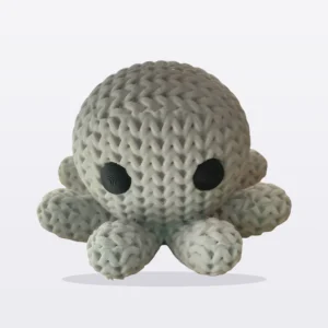 Polvo com textura de tricot impresso em 3D
